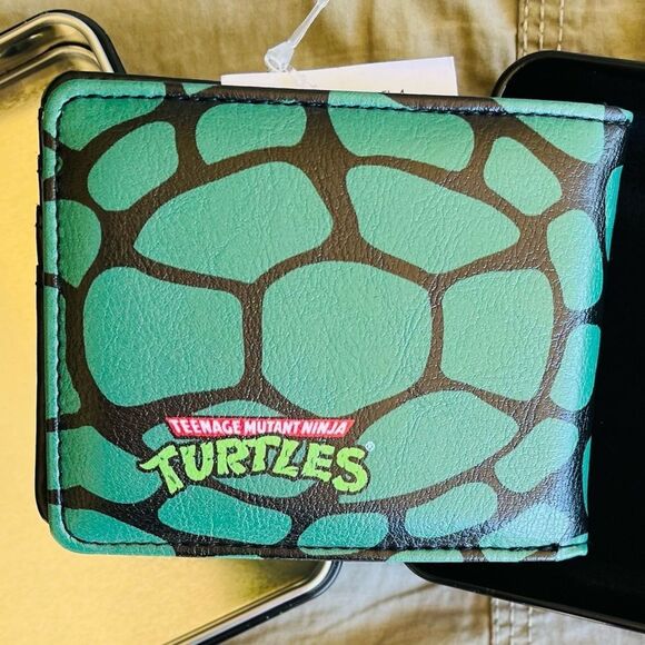 Nickelodeon Teenage Mutant Ninja Turtles Wallet With Tin Case NEW - Picture 1 of 6